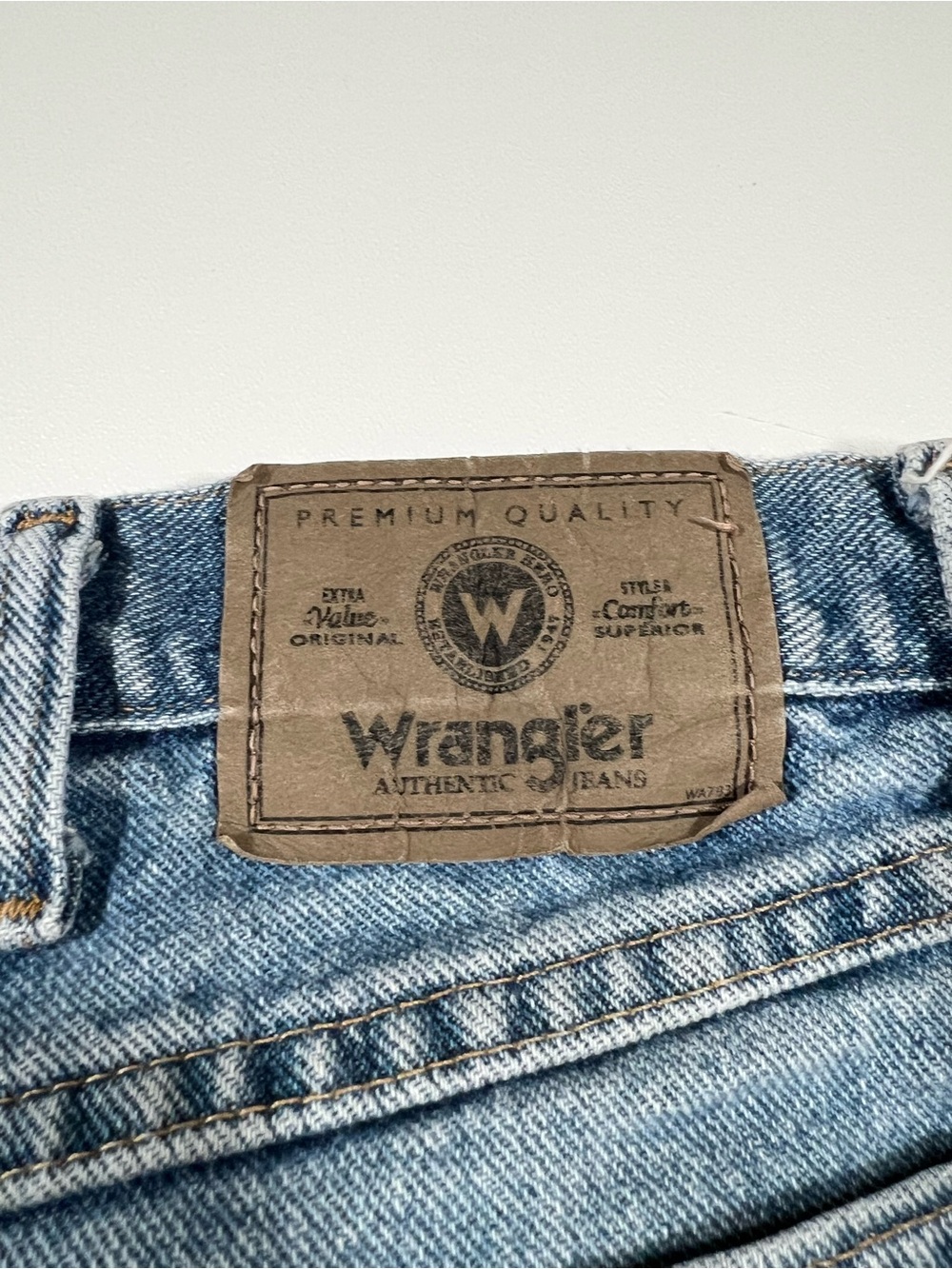 Wrangler Light Blue Men's Denim Shorts - Picture 3 of 5